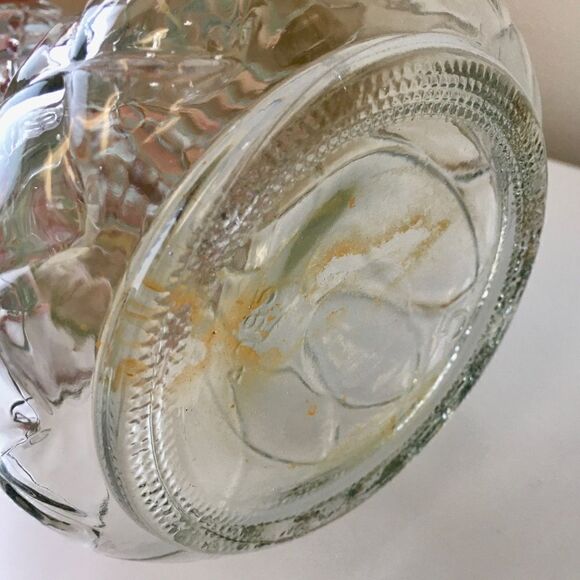 Vintage Hoosier Glass Quilted Diamond Clear Vase - Picture 9 of 12